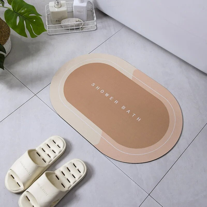 Tapis de douche absorbant