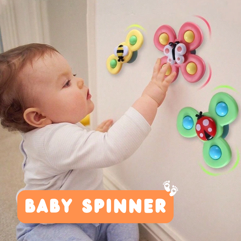 BabySpinners Lot de 3 Jouets d'Éveil