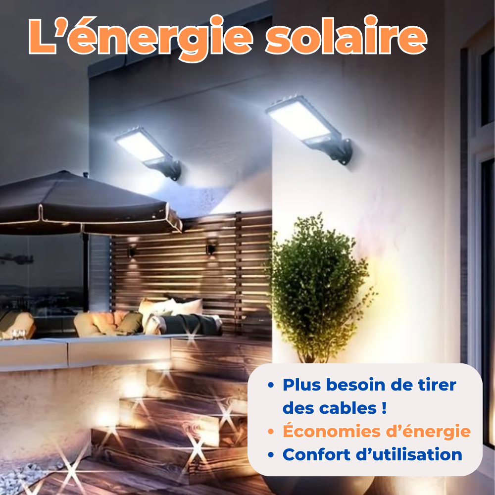 Solar PRO | Lampe LED à énergie solaire | Lampe de jardin étanche IP65