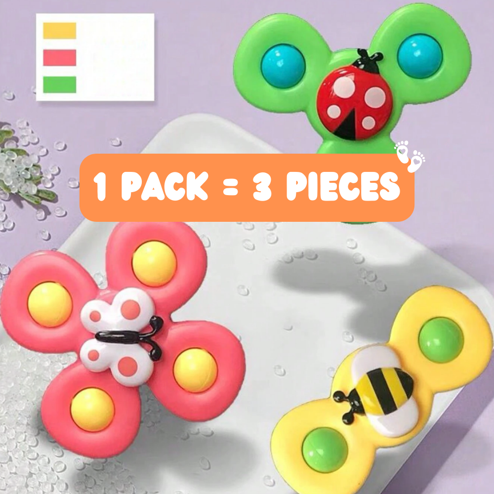 BabySpinners Lot de 3 Jouets d'Éveil