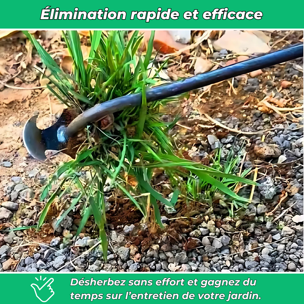 Râteau de désherbage - Outil multifonction pour éliminer les mauvaises herbes