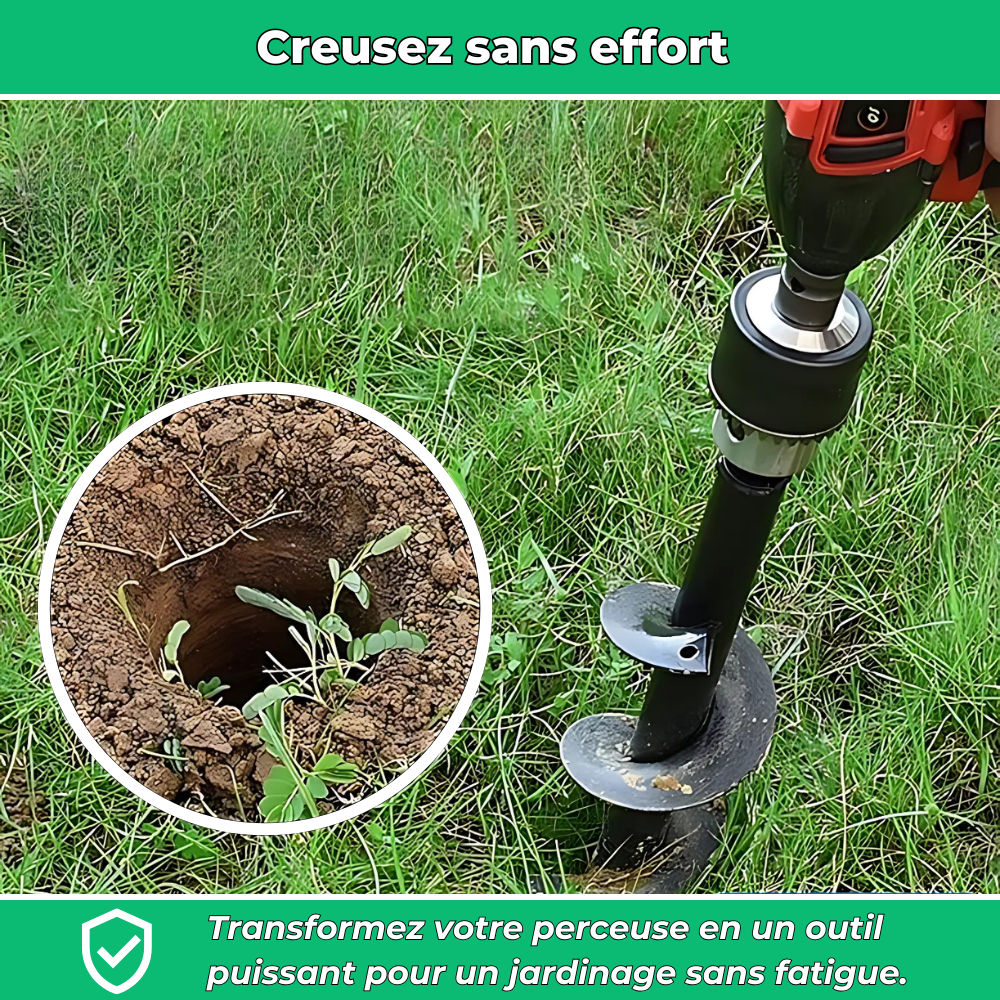 Foret de terre pour perceuse – Plantation rapide et facile