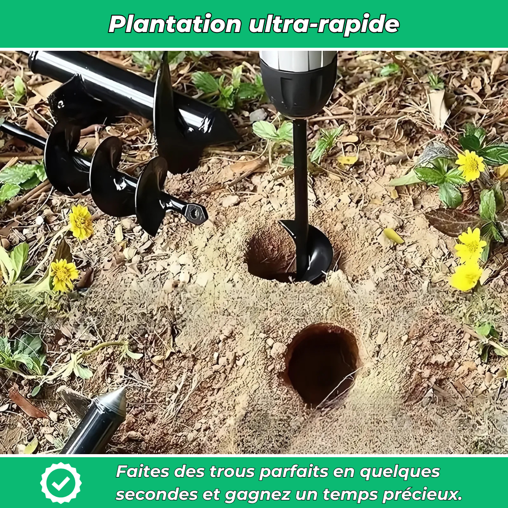 Foret de terre pour perceuse – Plantation rapide et facile