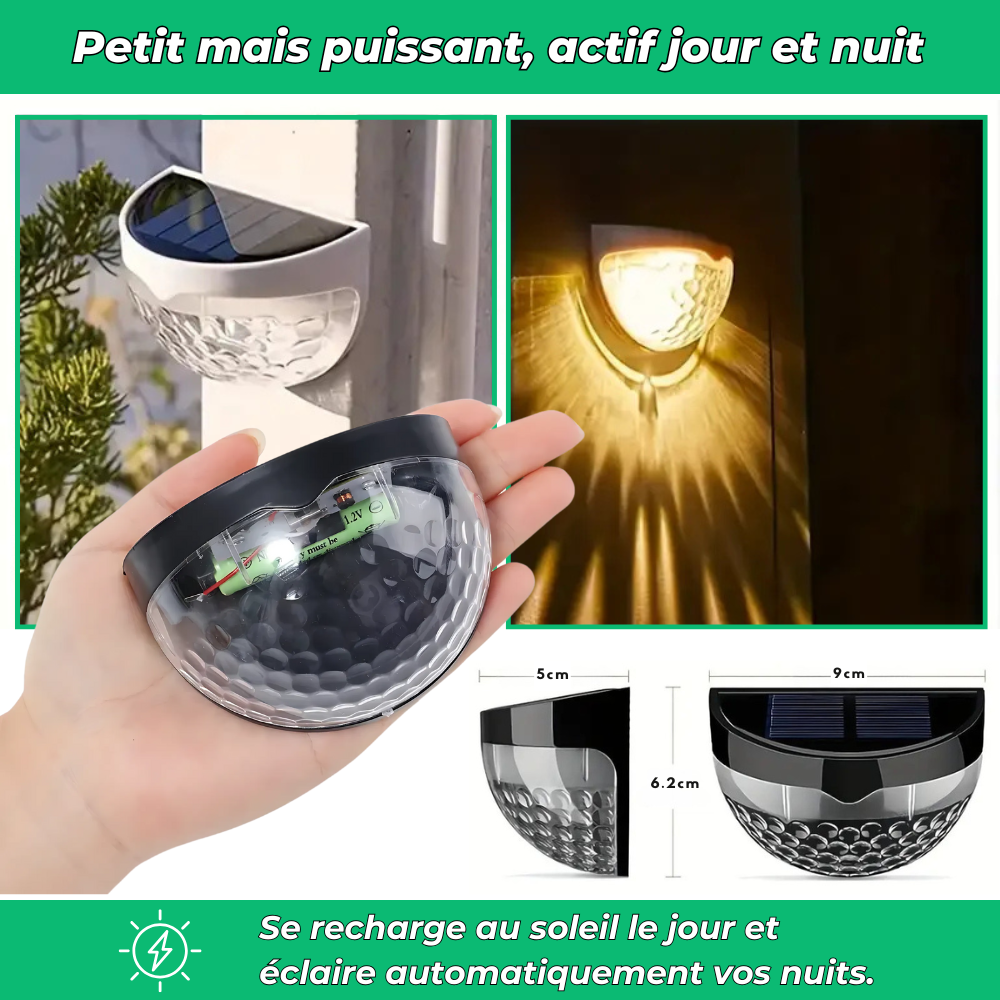 Lampes solaires - Éclairage LED solaire étanche pour tous vos espaces extérieurs