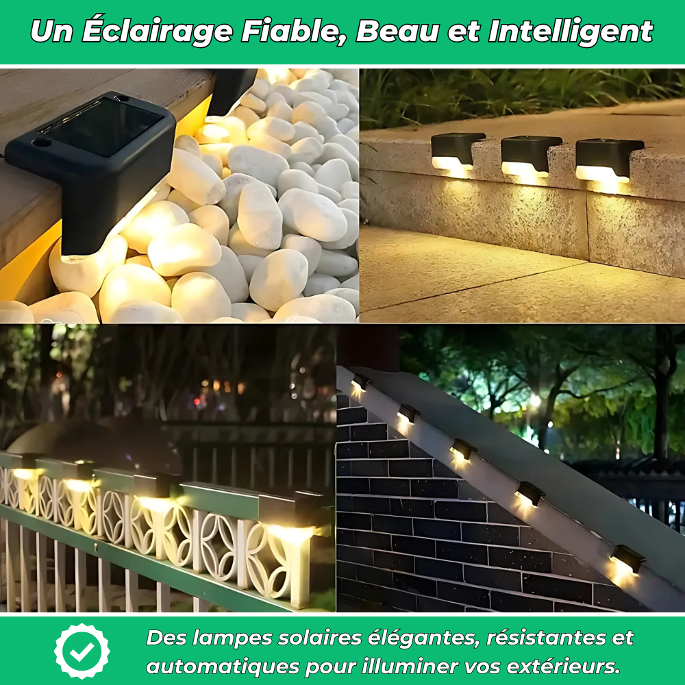 Lampes LED Solaires – Éclairage automatique et étanche pour vos extérieurs