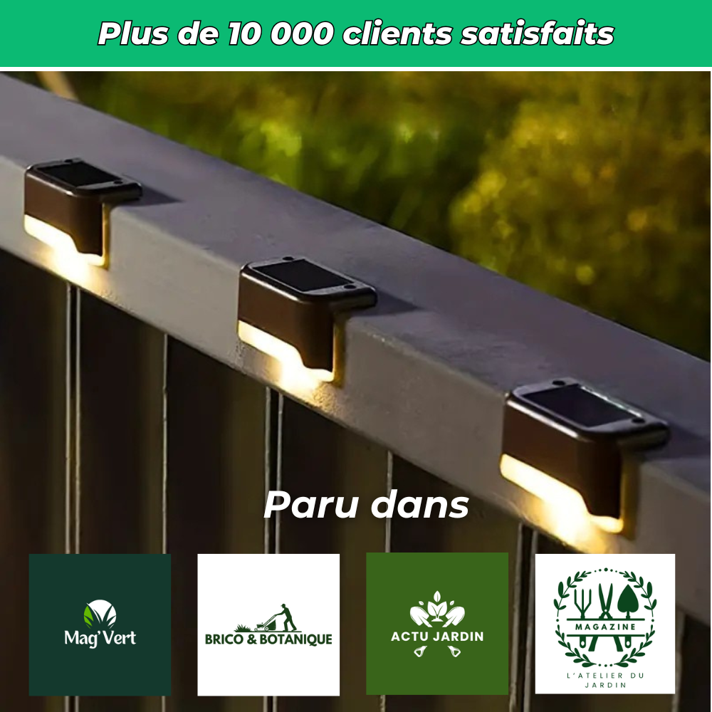 Lampes LED Solaires – Éclairage automatique et étanche pour vos extérieurs