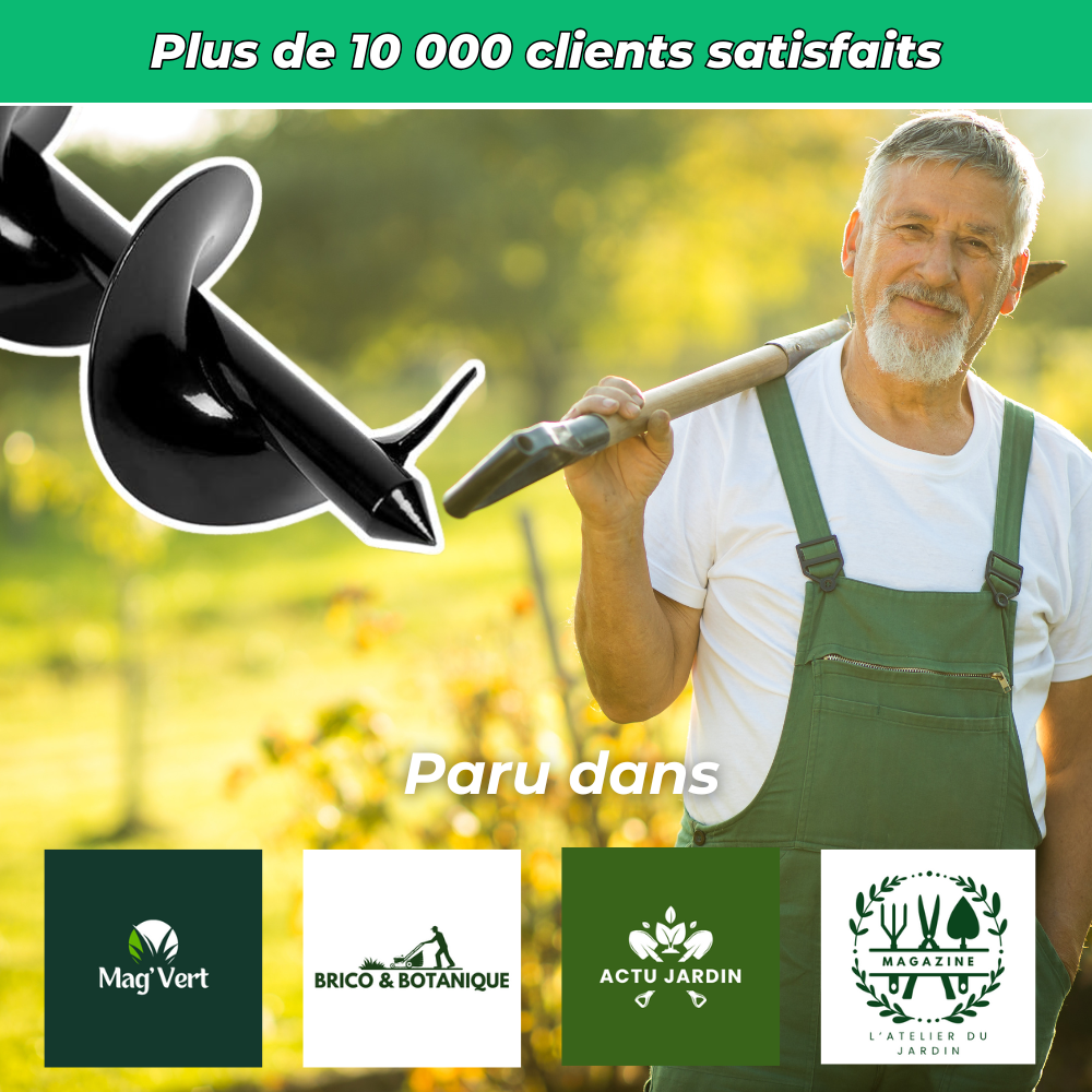 Foret de terre pour perceuse – Plantation rapide et facile