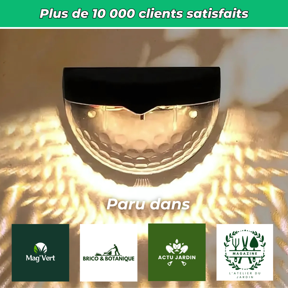 Lampes solaires - Éclairage LED solaire étanche pour tous vos espaces extérieurs