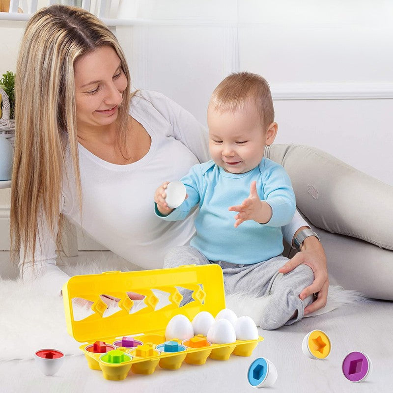 BabyEggs™ Jouet éducatif en forme d'œufs pour enfants