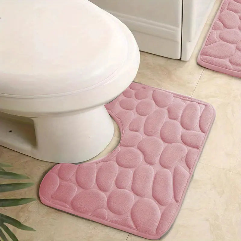 Tapis pour toilettes en U